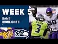 Vikings vs. Seahawks Week 5 Highlights | NFL 2020