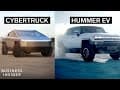 How Tesla's Cybertruck Stacks Up Against The Hummer EV