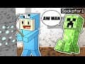 Trolling FatMemeGod with a MORPH MOD in minecraft