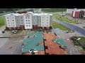 8-27-2020 Lake Charles, La Hurricane Laura Homes destroyed, flooded, trees down drone