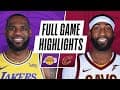 LAKERS at CAVALIERS | FULL GAME HIGHLIGHTS | January 25, 2021