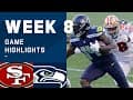 49ers vs. Seahawks Week 8 Highlights | NFL 2020