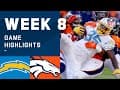 Chargers vs. Broncos Week 8 Highlights | NFL 2020