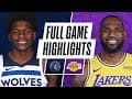 TIMBERWOLVES at LAKERS | FULL GAME HIGHLIGHTS | December 27, 2020