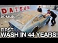 First Wash in 44 years! Barn Find Datsun 280z with only 350 Original Miles