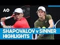 Denis Shapovalov vs Jannik Sinner Match Highlights (1R) | Australian Open 2021