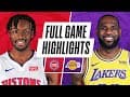 PISTONS at LAKERS | FULL GAME HIGHLIGHTS | February 6, 2021