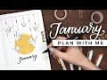 PLAN WITH ME | January 2021 Bullet Journal Setup