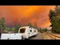 Escaping The Oregon Wildfires! Fire within 100' of my house!!!