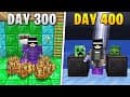 I Survived 400 Days in HARDCORE Minecraft...