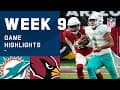 Dolphins vs. Cardinals Week 9 Highlights | NFL 2020