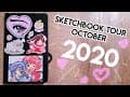 Drawing ONLY Cute Girls! Inktober 2020 Sketchbook Tour