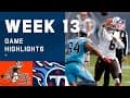 Browns vs. Titans Week 13 Highlights | NFL 2020