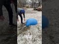 Freezing Giant water balloon trial 1 #shorts