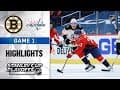 First Round, Gm1:  Bruins @ Capitals 5/15/21 | NHL Highlights