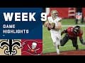 Saints vs. Buccaneers Week 9 Highlights | NFL 2020