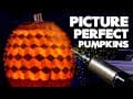 Robot carves photo real pumpkins