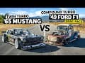 1,200hp Compound Turbo Diesel F100 Vs Ken Block’s 1,400hp AWD Ford Mustang // Hoonicorn Vs the World