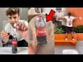 Coke & Mentos Bottle INSIDE Balloon!! *Experiment!* - #Shorts