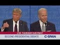 Second 2020 Presidential Debate between Donald Trump and Joe Biden