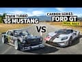 Iconic Ford Battle: Ford GT Carbon Edition Vs 1,400hp AWD Mustang // Hoonicorn Vs the World