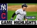 Yankees rally late to sweep Indians, advance to ALDS | Yankees-Indians Game 2 Highlights 9/30/20