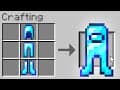 Minecraft UHC but you can craft Among Us armor..