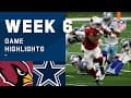 Cardinals vs. Cowboys Week 6 Highlights | NFL 2020