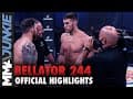 Bellator 244 highlights: Vadim Nemkov dethrones Ryan Bader | Fight recap