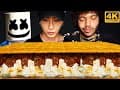 ASMR WORLD'S LARGEST S'MORE MUKBANG with MARSHMELLO & BENNY BLANCO | COOKING & EATING SOUNDS