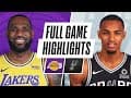 LAKERS at SPURS | FULL GAME HIGHLIGHTS | December 30, 2020