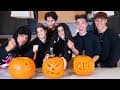 Carving Pumpkins with my Best Friends ft Charli, Noah, James, Chase, & Larray | Dixie D'Amelio