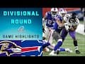 Ravens vs. Bills Divisional Round Highlights | NFL 2020 Playoffs