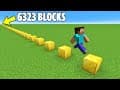 Jumping 6323 Blocks to Break a Minecraft Record