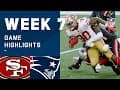 49ers vs. Patriots Week 7 Highlights | NFL 2020