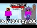 I Survived 200 Days Of Hardcore Minecraft, In A Void Only World.