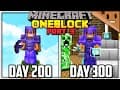 I Spent 300 Days in ONE BLOCK Minecraft... Here's What Happened