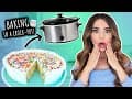 I Tried Baking A CAKE In A Crock Pot!