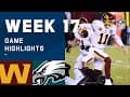 Washington Football Team vs. Eagles Week 17 Highlights | NFL 2020