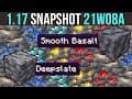 Minecraft 1.17 Snapshot 21w08a Deepslate Ores & Enhanced Cave Generation