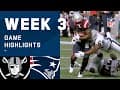 Raiders vs. Patriots Week 3 Highlights | NFL 2020