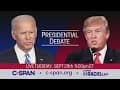 First 2020 Presidential Debate between Donald Trump and Joe Biden