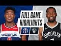 WIZARDS at NETS | FULL GAME HIGHLIGHTS | December 13, 2020