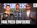 Canelo & Billy Joe Saunders Exchange Words At Final Press Conference